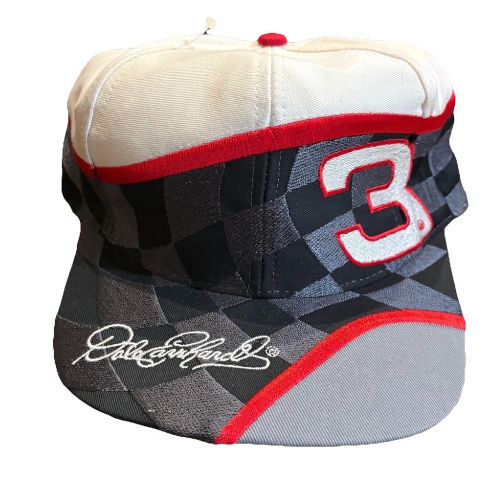 NEW Chase Authentics Dale Earnhardt #3 Checkered Flag Snapback Cap Hat NASCAR